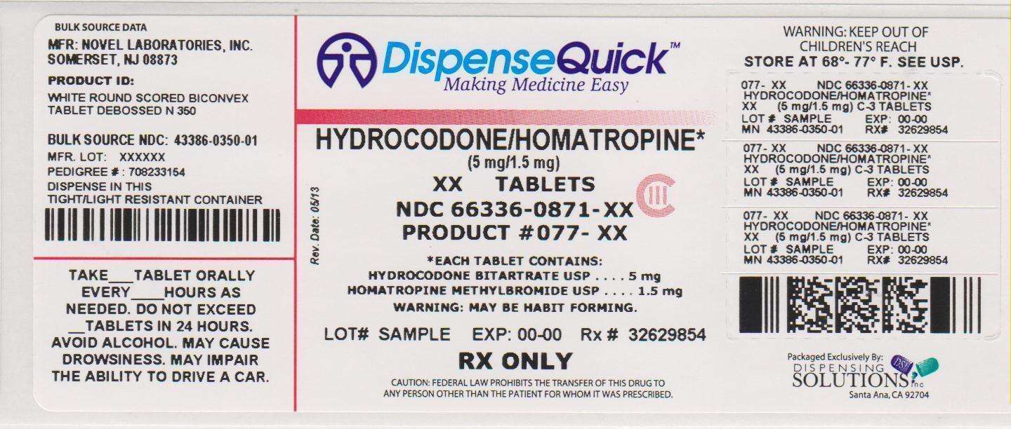 Hydrocodone Bitartrate and Homatropine Methylbromide